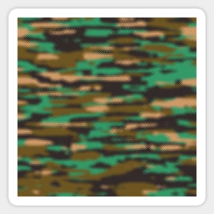 Camouflage Teal Sticker